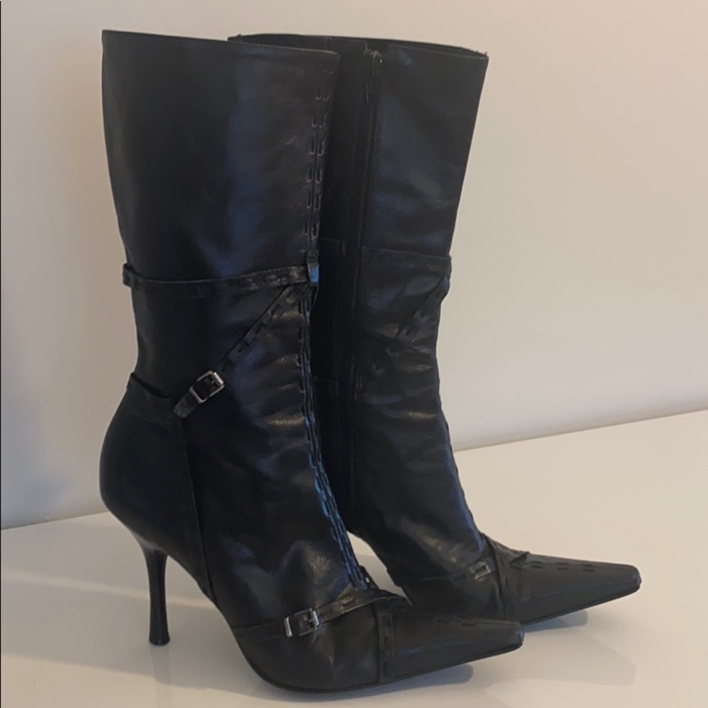 Guess by Marciano Black Dyanna Moto Boots